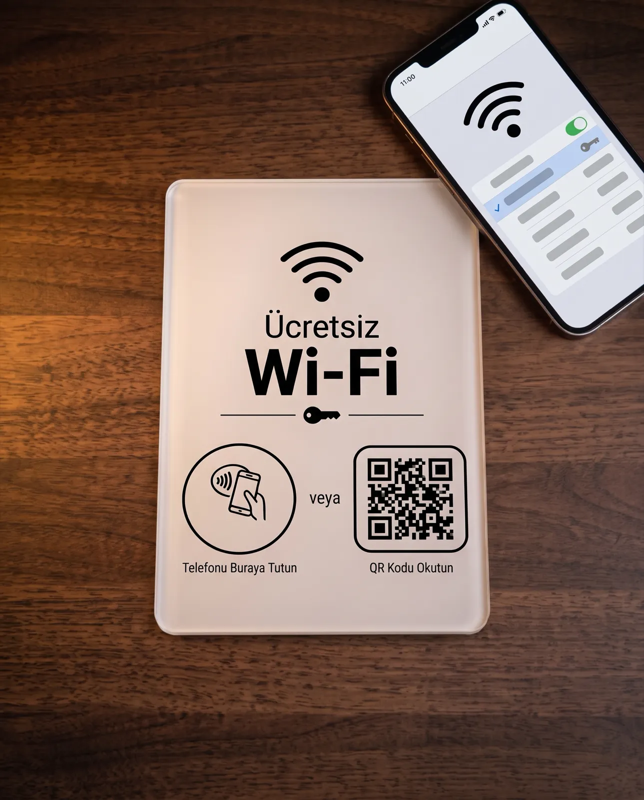 NFC ve QR Wi-Fi Kartı